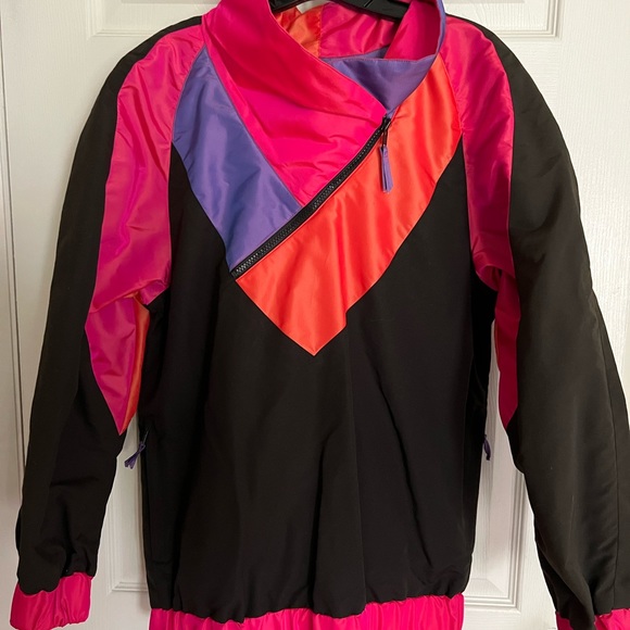 Vintage Retro 1990s FEMME 2-piece Color Block Ski Jacket & Vest Combo! - Picture 7 of 13